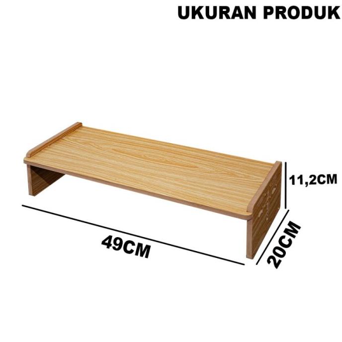 Jual Meja Dudukan Monitor Kayu Bahan Premium Alas Stand Dudukan Monitor Shopee Indonesia