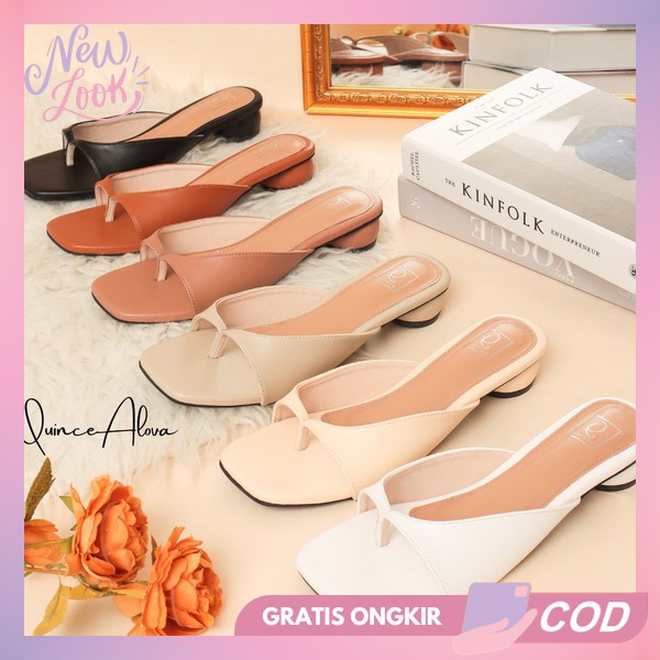Jual Hill Motif Simple Sandal Hils Wanita Hill Cewe Korean Style ...