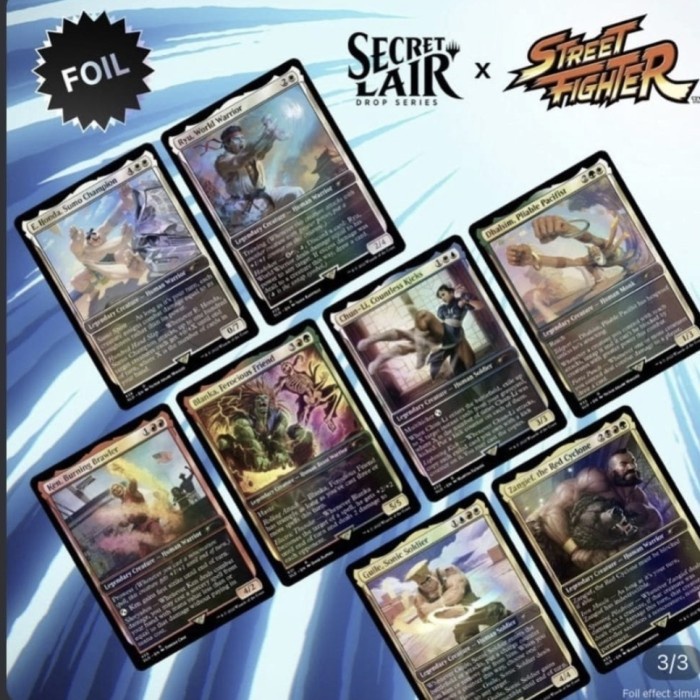 Jual ✨Baru Mtg Secret Lair X Street Fighter Foil Box Jual ✨Baru Mtg Secret Lair X Street Fighter Foil Box