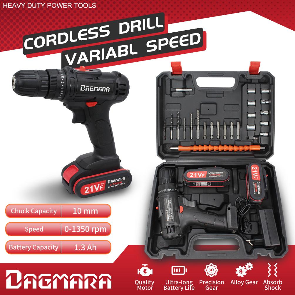 Jual Special Dagmara 21V Cordless Screw Drill Mesin Bor Baterai ...