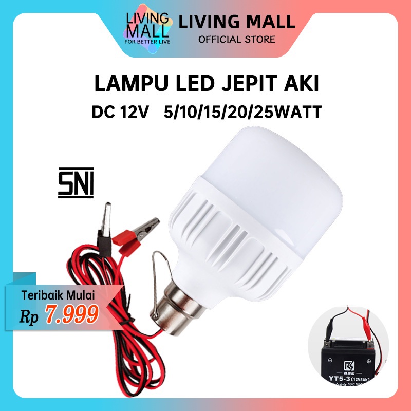 Jual Lampu Aki DC 12V Bohlam LED 5W-30W / Merk Hakamitsu | Shopee Indonesia