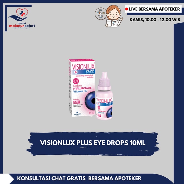Jual Visionlux Plus Eye Drops 10 ml Shopee Indonesia
