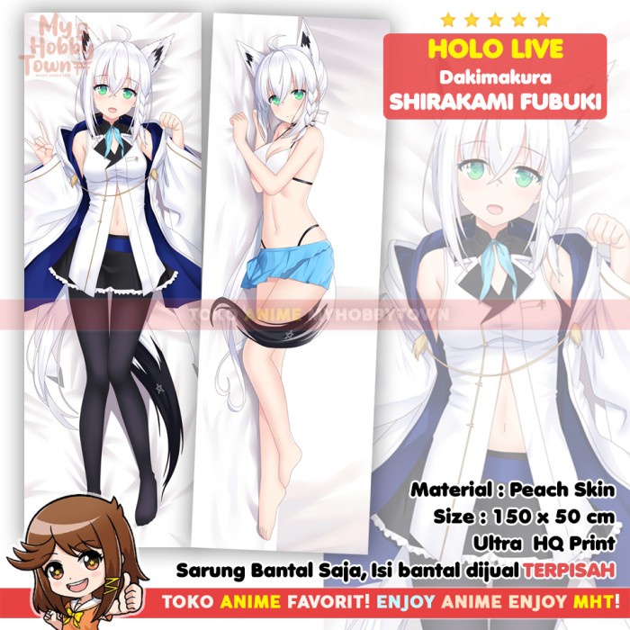 Jual Sarung Bantal Anime Dakimakura Vtuber Holo Live Shirakami Fubuki Shopee Indonesia