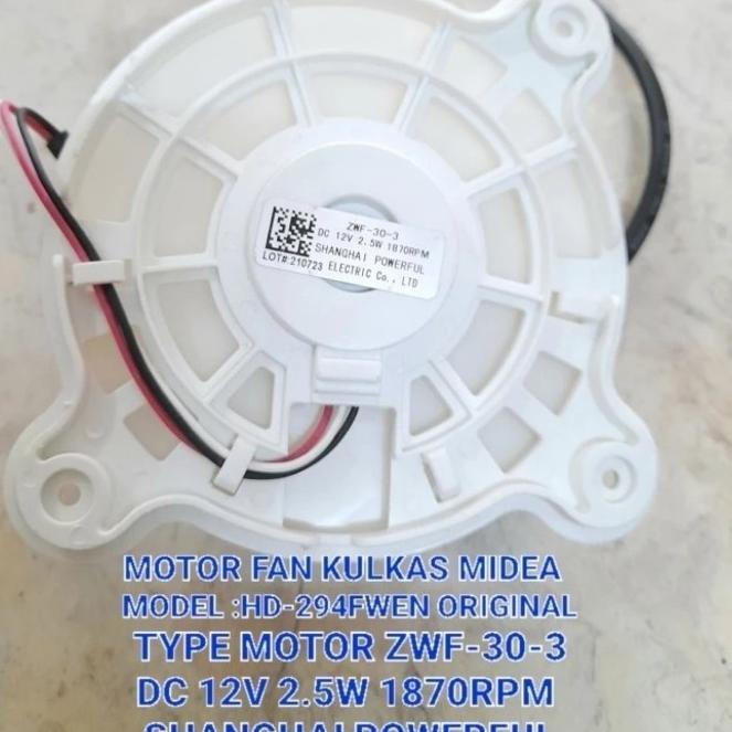 Jual Jual Motor Fan Kulkas Midea Model Hd Fwen Original Type Motor Zwf Shopee Indonesia