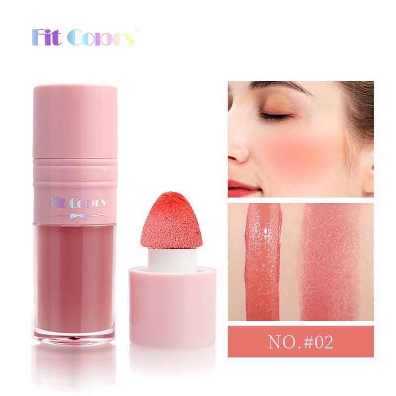 Blush On Cream Fit Colors Original 3 in 1 Long Lasting Waterproof Blush  Liquid Mousse Make Up Perona Pipi Multi Fungsi FC-015