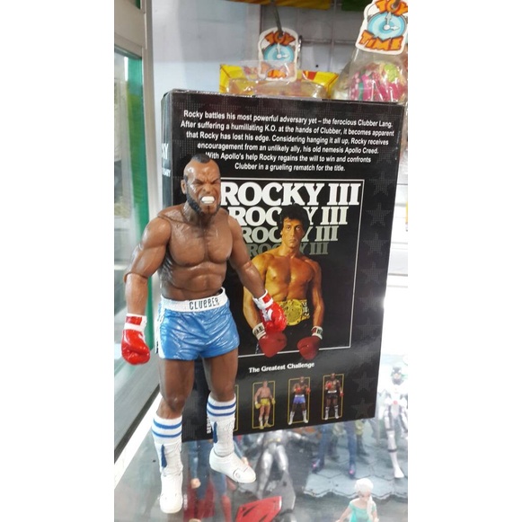 Figurine NECA Clubber Lang - Rocky III BLUE TRUNKS Neuf Encore Scellée