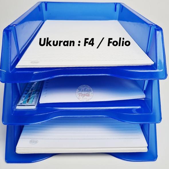 Jual (Dapat 3 Susun) Rak Kertas / Rak Meja / Tempat File Dokumen / Rak