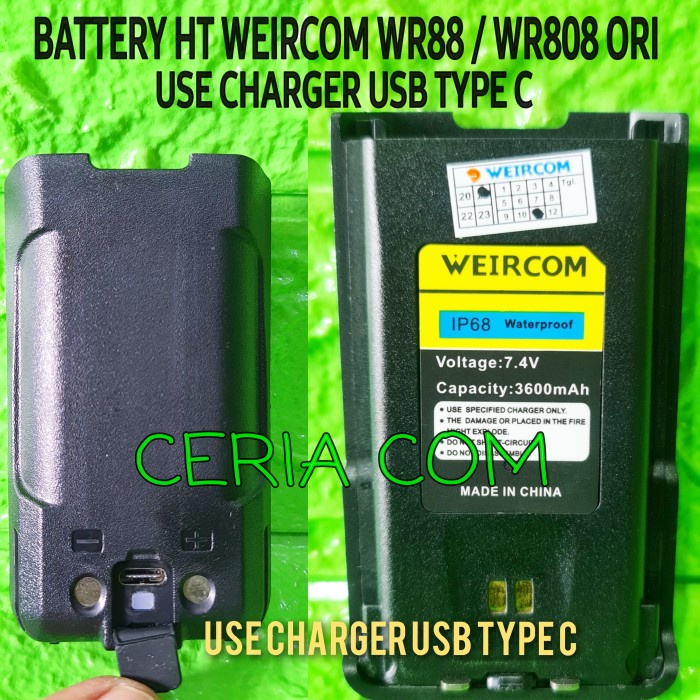 Jual Batre Ht Wr88 Plus Sport Radio Wr808 Wr 88 Wr 808 Original