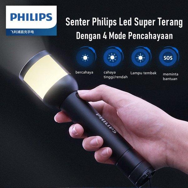 Jual Philips SFL 2187 Senter Led Super Terang Flashlight Senter Led Usb ...