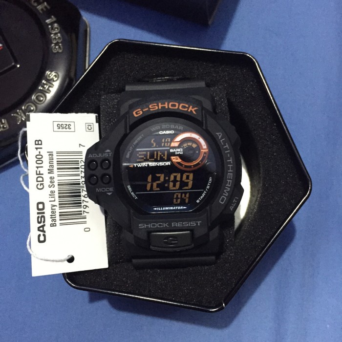 Jual Ori Jam Tangan G Shock Gdf 100 1Bcr Gshock Gdf100 Original Terbaru Shopee Indonesia