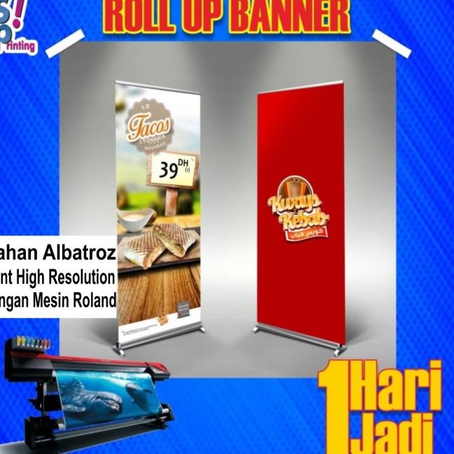 Jual Roll Up banner ukuran 60 x 160 cm print / cetak Kode lb 1101 ...