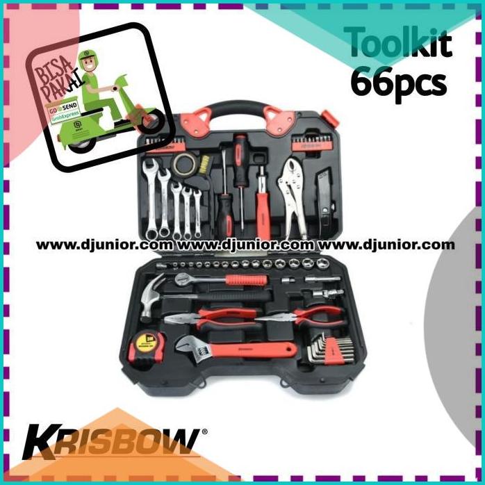 Jual Krisbow Tool Kit Pcs Toolkit Box Set Obeng Tang Palu Kunci