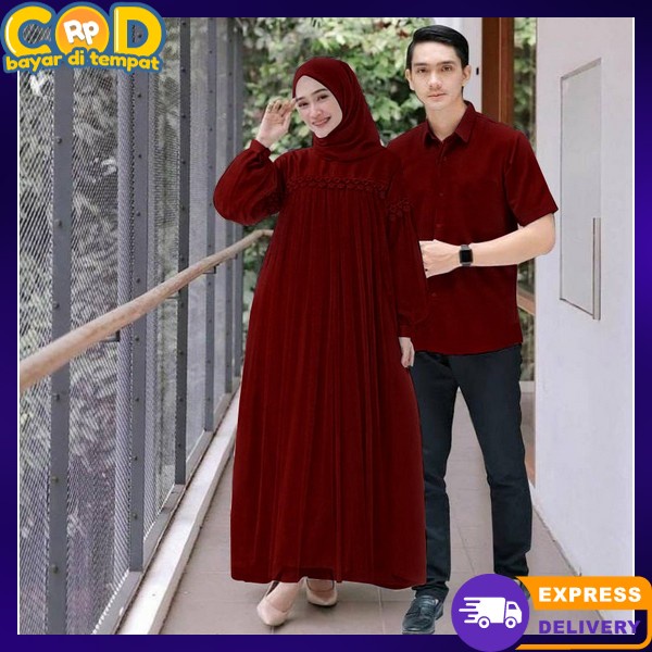 Jual Pakaian Sarimbit Gamis Kopel Kekinian Kondangan Seragam Kapel