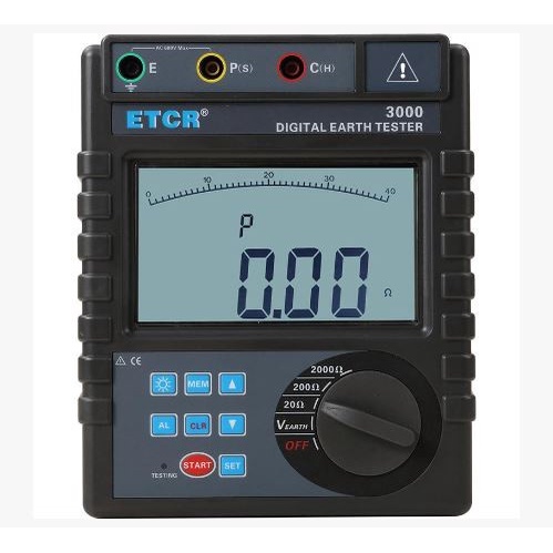 Jual Original Digital Earth Resistance Tester - Grounding Resistance ...