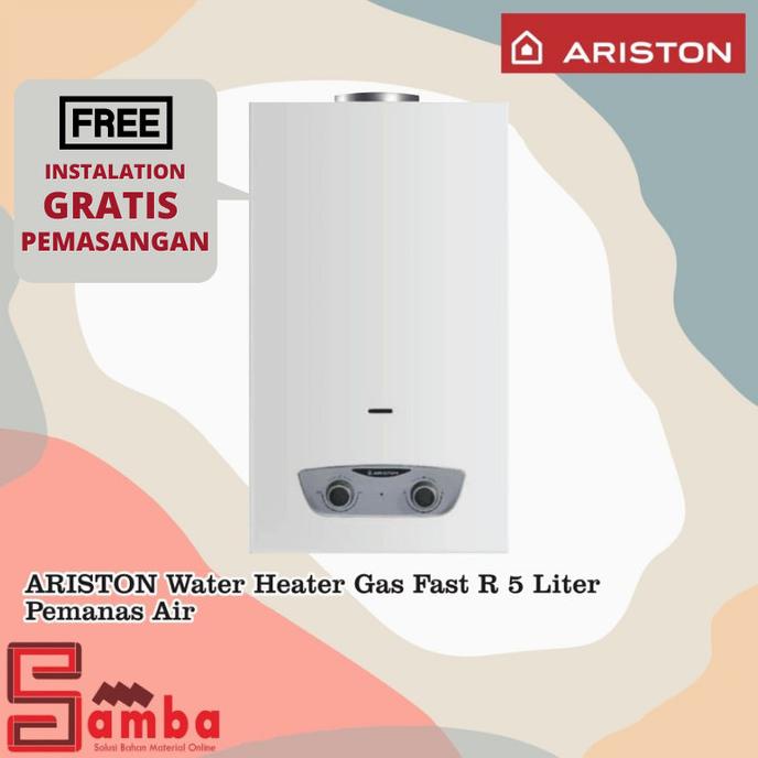 Jual PROMO!! ARISTON Water Heater Gas Fast R 5 Liter Pemanas Air ...