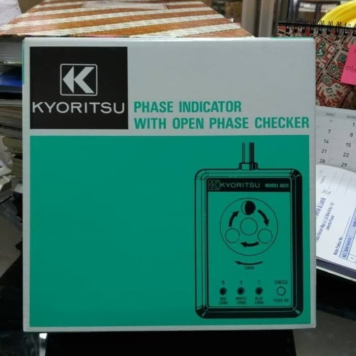 Jual [Original] Kyoritsu 8031 3 Phase Sequence Rotation Checker Alat ...