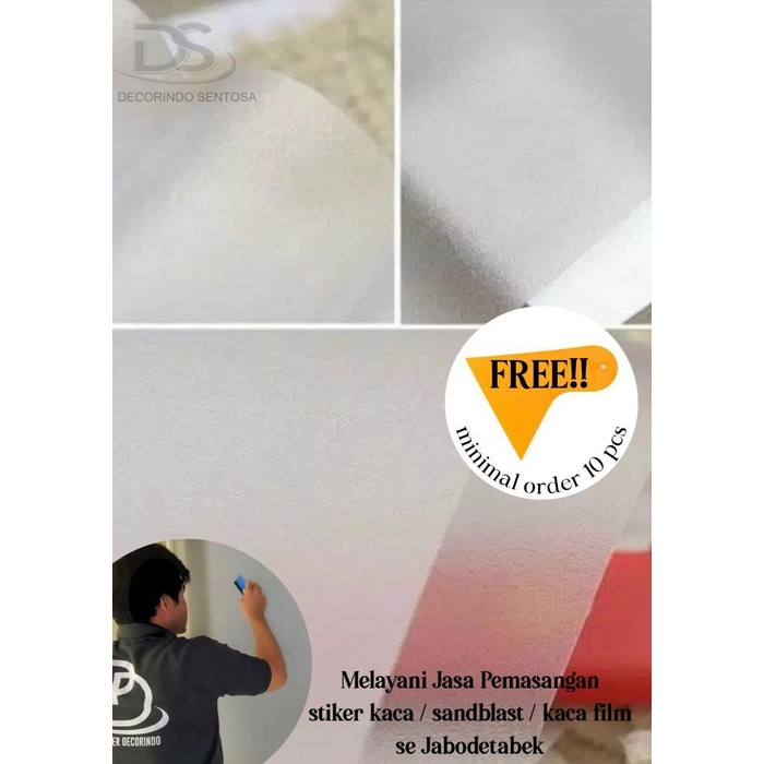 Jual Sticker Kaca/Stiker Sanblast Sunblast Sandblast Polos Buram 1 Roll ...