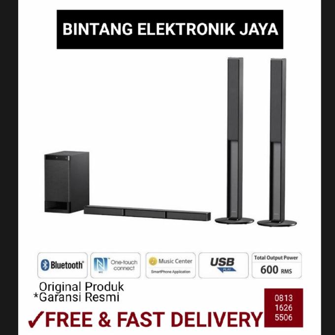 Jual SONY HT-RT40 SOUNDBAR 5.1 HOME THEATER SURROUND CINEMA 600W ...