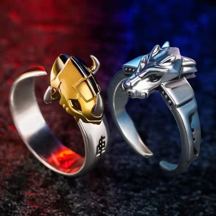 Jual Mei Cincin Cosplay Anime Digimon Omegamon Metal Garurumon Ring ...