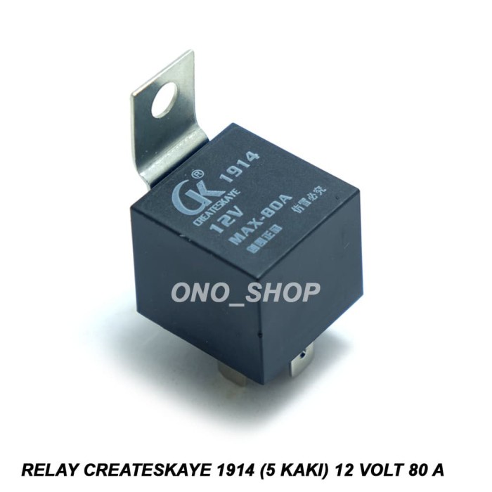 Jual Relay Createskaye 1914 (5 Kaki) 12 Volt 80 A Shopee Indonesia