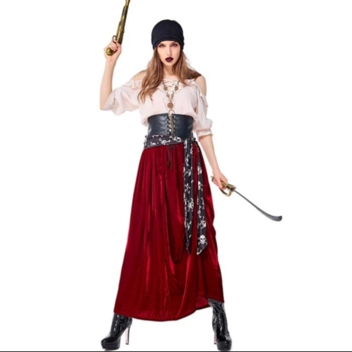 Jual Kostum Bajak Laut Wanita Dewasa Renaissance Gypsy Pirate Women ...