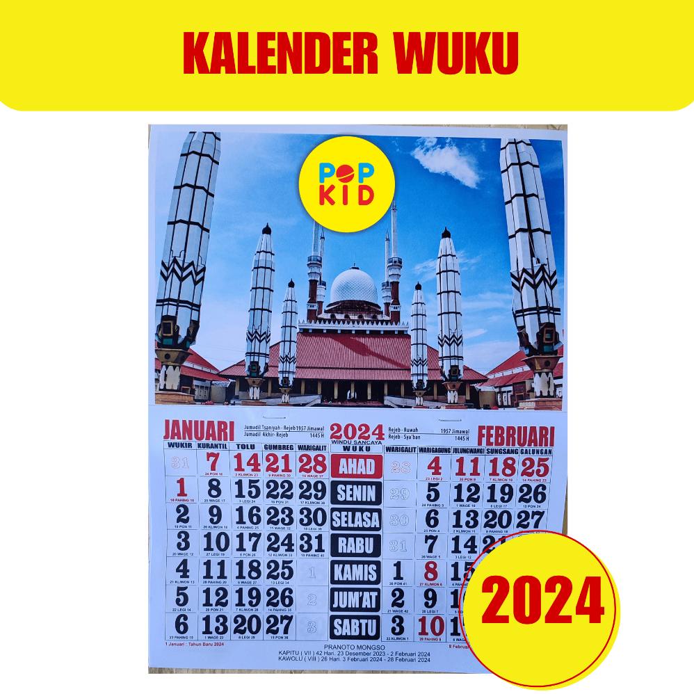 Jual KALENDER WUKU 2024 TERBARU - TANGGALAN WUKU BEST SELLER Terbaru ...