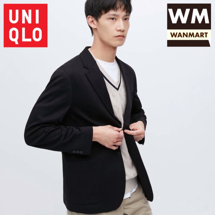 Jual Ven Men Jacket Jas Pria Jaket Comfort Black | Shopee Indonesia