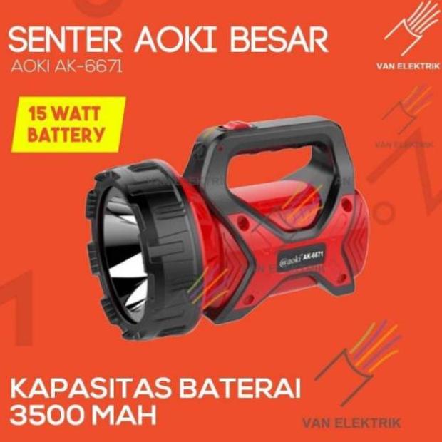 Jual Cod Senter Aoki Besar Aoki Ak-6671 Sale | Shopee Indonesia