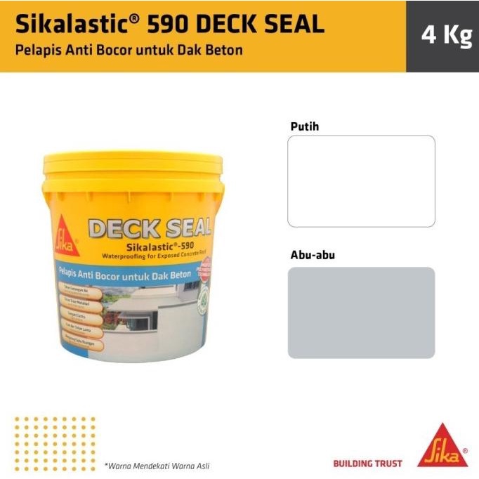 Jual Sika Deck Seal Sikalastic 590 Waterproofing Pelapis Anti Bocor 4kg Top Shopee Indonesia 6108