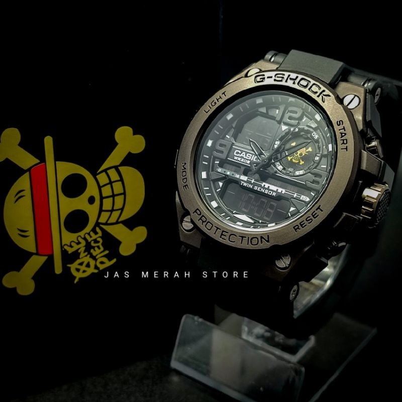 Jual Ready New Stock Jam Tangan One Piece X G Shock Metal Full Black