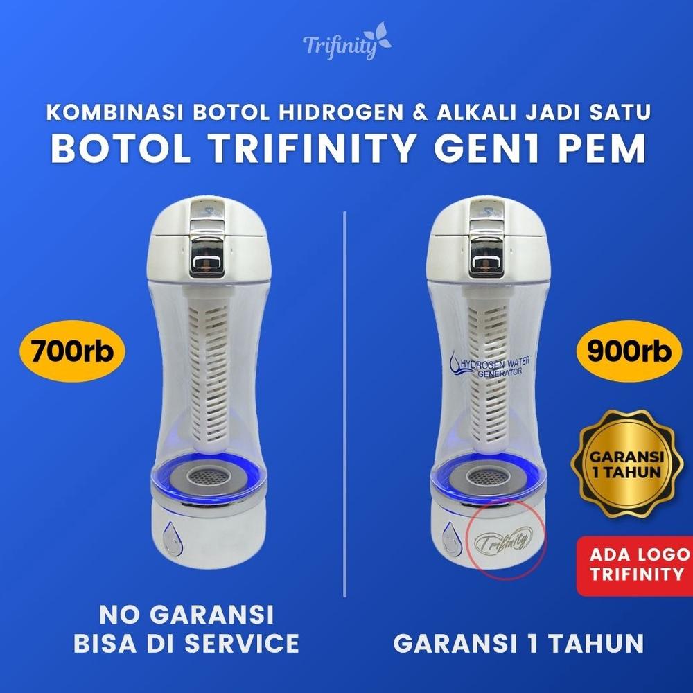 Jual Bunda Trifinity botol hidrogen alkaline kangen alkali water air ...