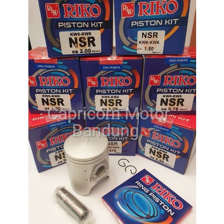 Jual Piston Kit NSR RIKO SET oversize STD 25 50 75 100 125 150 175 200 ...