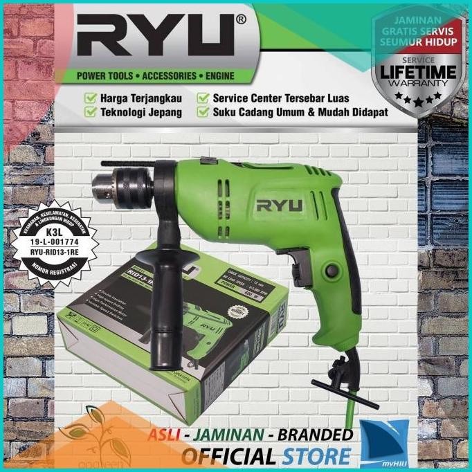 Jual Mesin Bor 13 mm Bolak Balik Bonus Mata Bor Reverseable Hand Drill ...