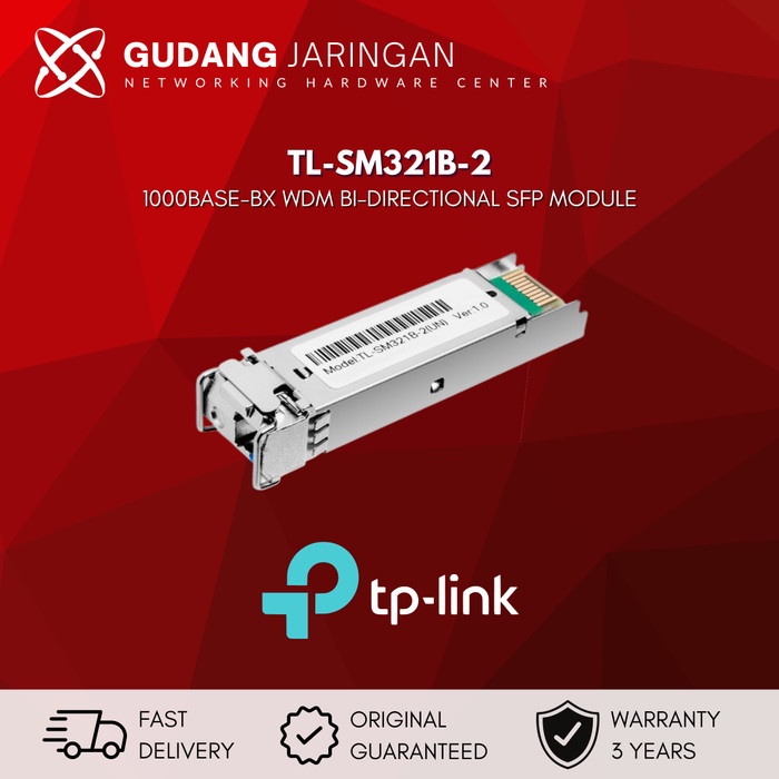 Jual Tp-Link Tl-Sm321B-2 1000Base-Bx Wdm Bi-Directional Sfp Module ...