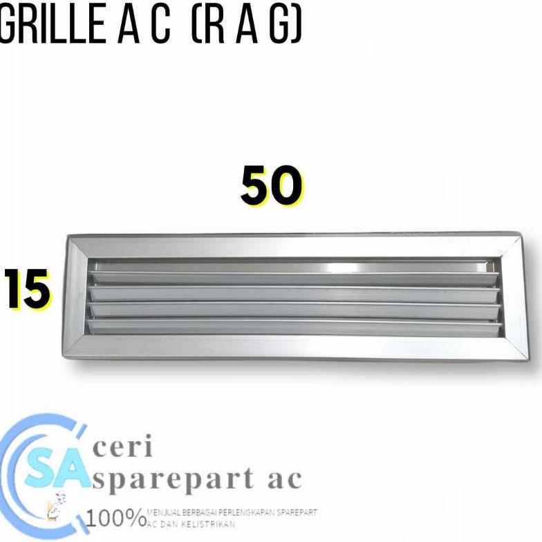 Jual COD RAG return air grille UKURAN 15 X 50 grill AC polos ukuran ...