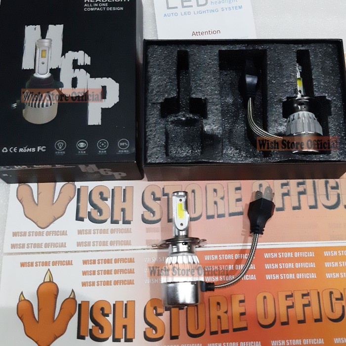 Jual Lampu Bohlamp Bohlam Dop Led H4 6000K All In One Compact Design ...
