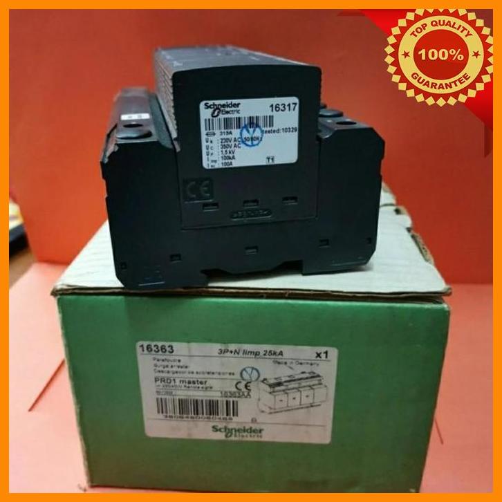 Jual (batt) schneider prd1 master 16363 3p+n 25ka surge arrester ...