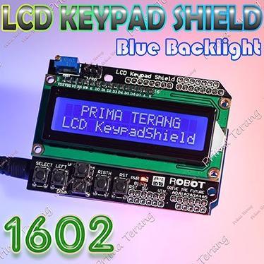 Jual LCD Keypad Shield Arduino Blue 1602 Key Pad Biru 5V 16x2 | Shopee ...