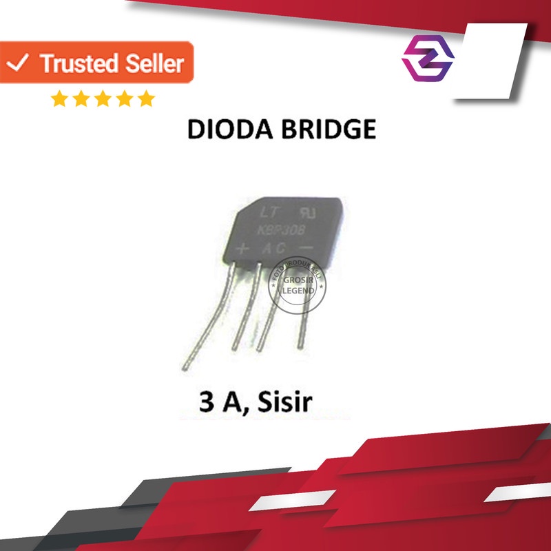 Jual DIODA BRIDGE SISIR 3A ASLI ORIGINAL KBP308 BRIDGE DIODE ORI SISIR ...