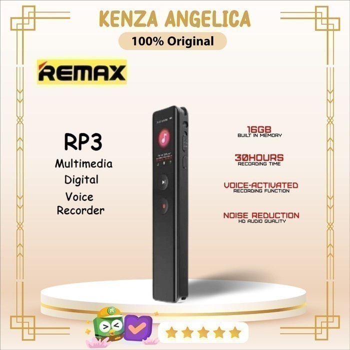 Jual REMAX RP3 - Multimedia Digital Voice Recorder - 16GB Built-in ...
