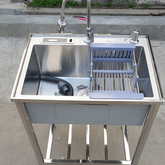 Jual Kitchen Sink Meja Bak Cuci Piring Portable Pp Full Stainless