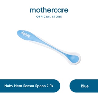 Nuby DIPEEZ Blue Silicone Spoons Babys First self-feeding Spoon 2 Pack BPA  Free