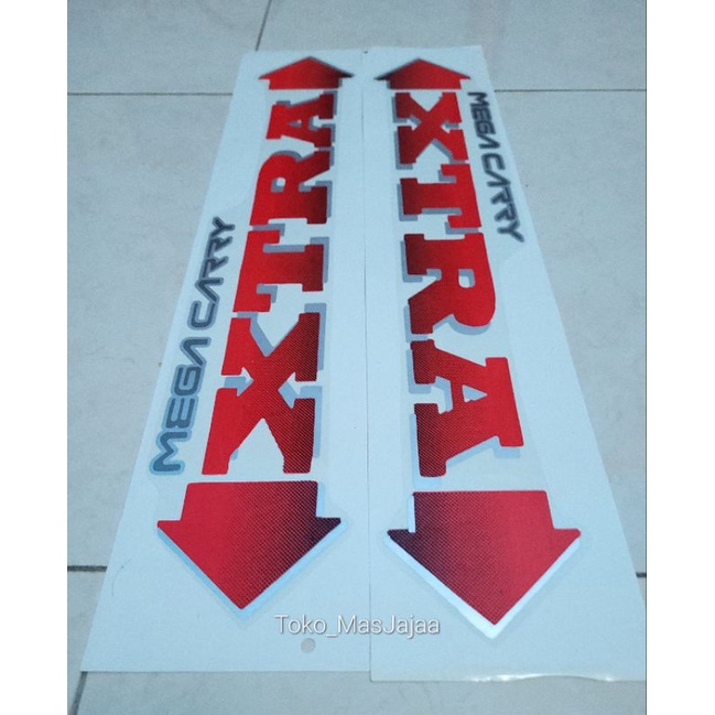 Jual Sticker stiker mega carry extra pick up bak samping / stiker ...