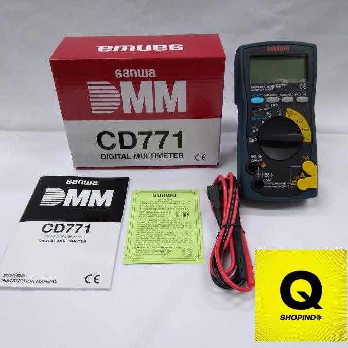 Jual Sanwa Cd771 Multimeter Multitester Avometer Digital Sku 593