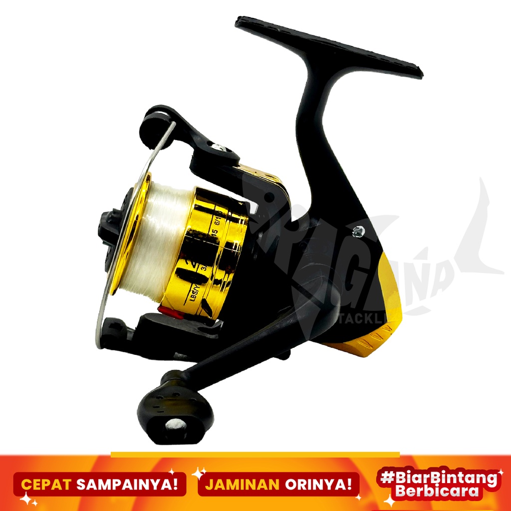 Jual Reel Pancing Spinning 200 Mini Dengan Senar Murah Audrey Graphite ...