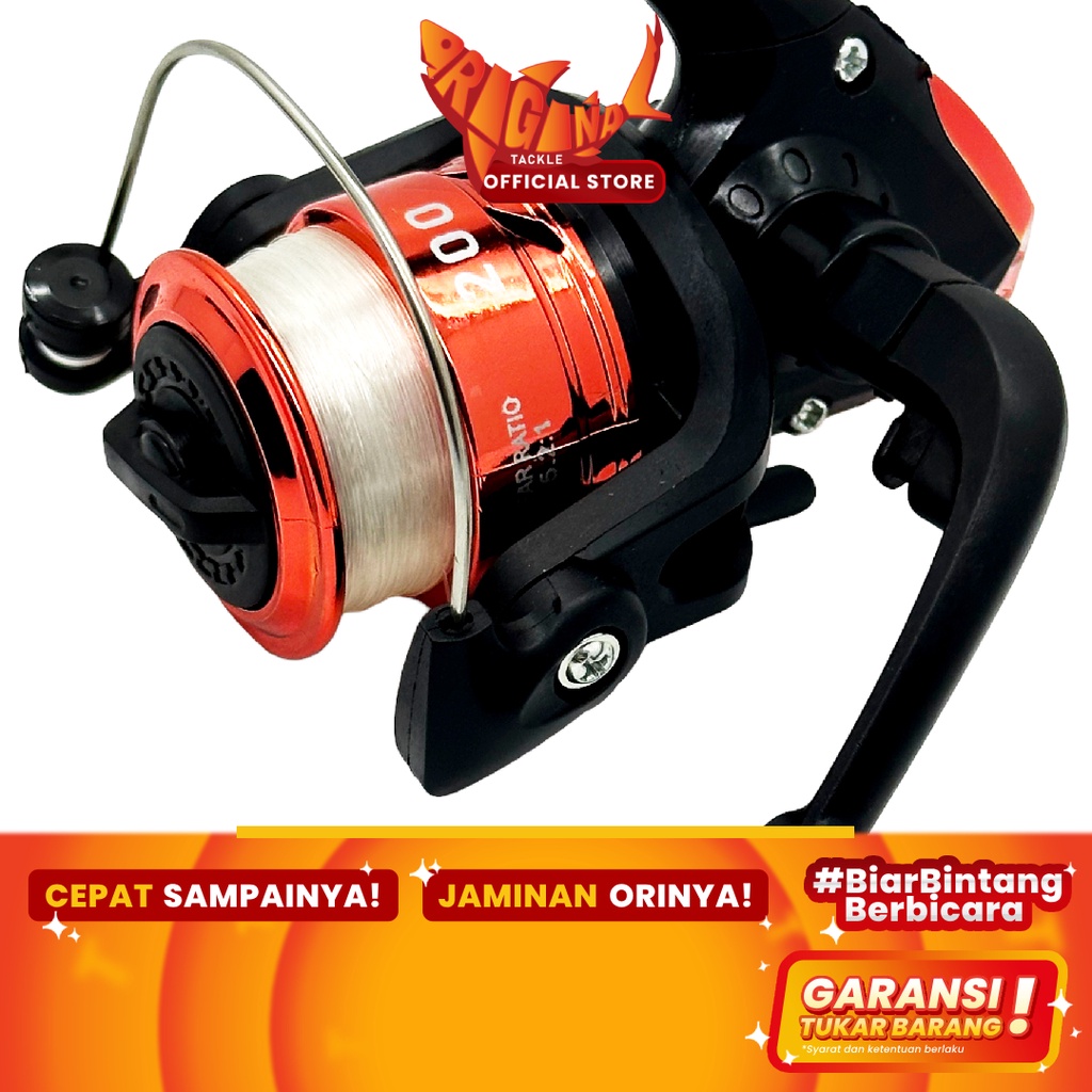 Jual Reel Pancing Spinning 200 Mini Dengan Senar Murah Audrey Graphite ...