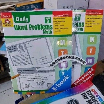 Jual Buku Daily Word Problems Math Grade 3 & 4 | Shopee Indonesia