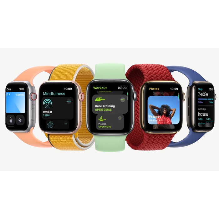 NEW APPLE WATCH SERIES 7 2021 41MM 45MM MIDNIGHT STARLIGHT GREEN BLUE RED ORIGINAL TERBARU
