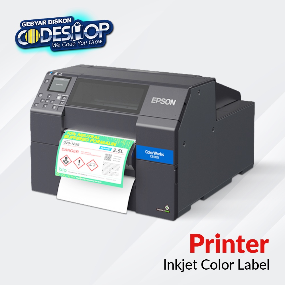 Jual Epson Colorworks C6550p Printer Label Inkjet Full Color Cetak