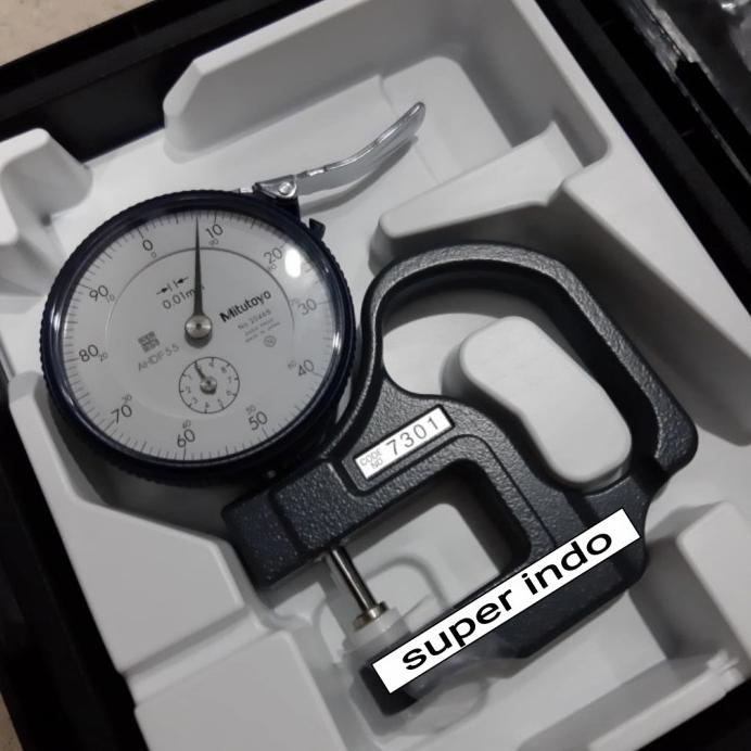 Jual Mitutoyo Dial Thickness Gauge Gage 010 / Alat Ukur Ketebalan